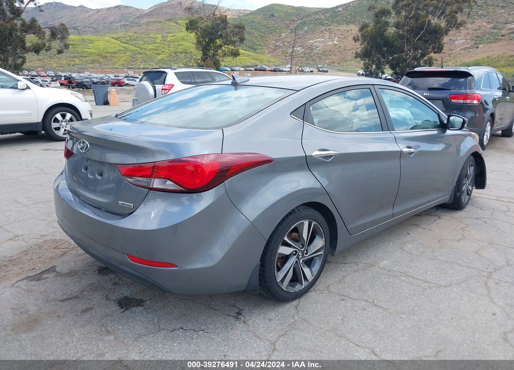 2016 HYUNDAI ELANTRA LIMITED VIN: KMHDH4AEXGU597166