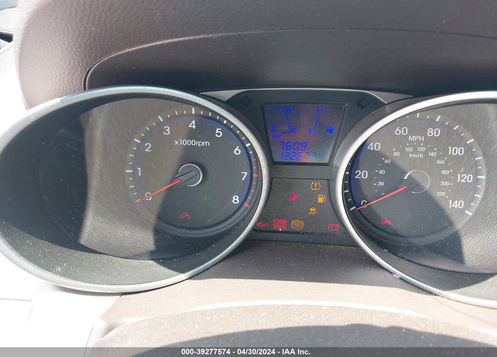 2012 HYUNDAI TUCSON GLS VIN: KM8JU3AC6CU468570