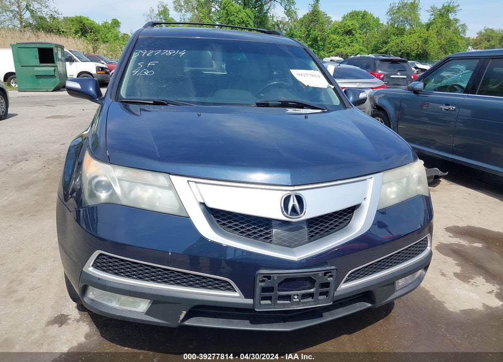 2011 ACURA MDX ADVANCE PACKAGE VIN: 2HNYD2H59BH538479