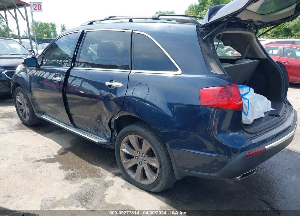 2011 ACURA MDX ADVANCE PACKAGE VIN: 2HNYD2H59BH538479