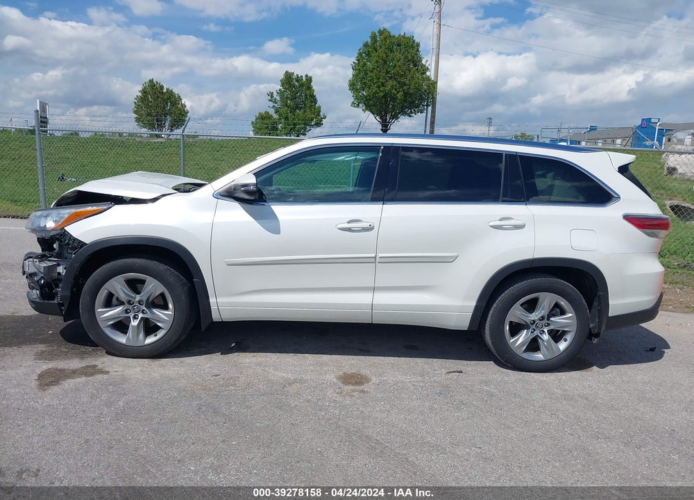 2016 TOYOTA HIGHLANDER LIMITED V6 VIN: 5TDDKRFH5GS293575