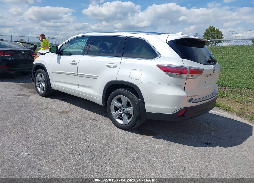 2016 TOYOTA HIGHLANDER LIMITED V6 VIN: 5TDDKRFH5GS293575