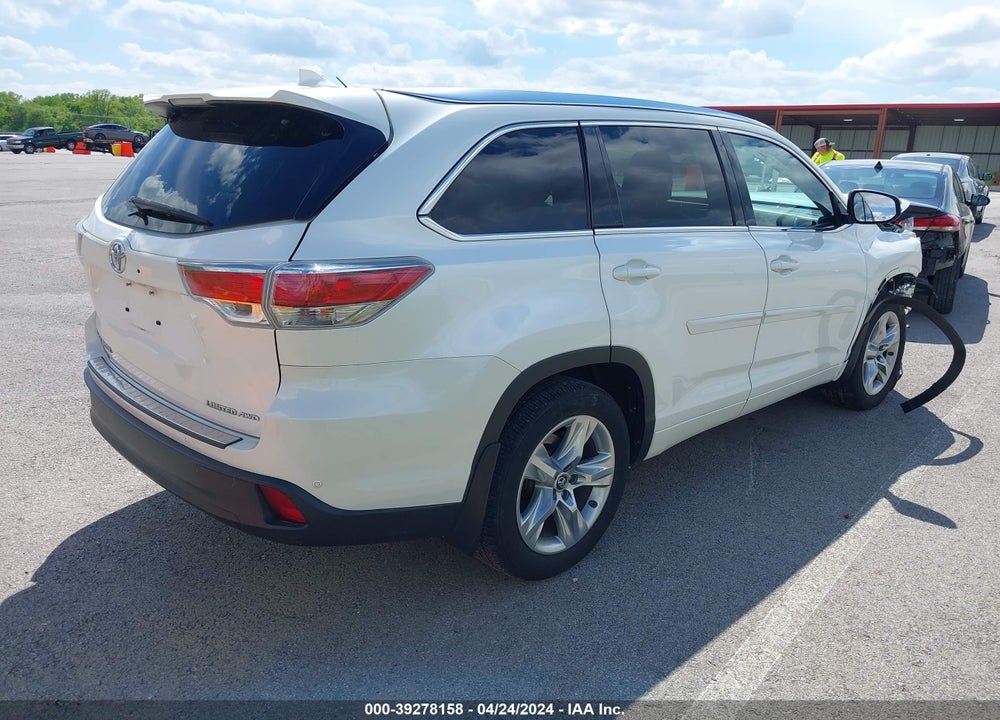 2016 TOYOTA HIGHLANDER LIMITED V6 VIN: 5TDDKRFH5GS293575