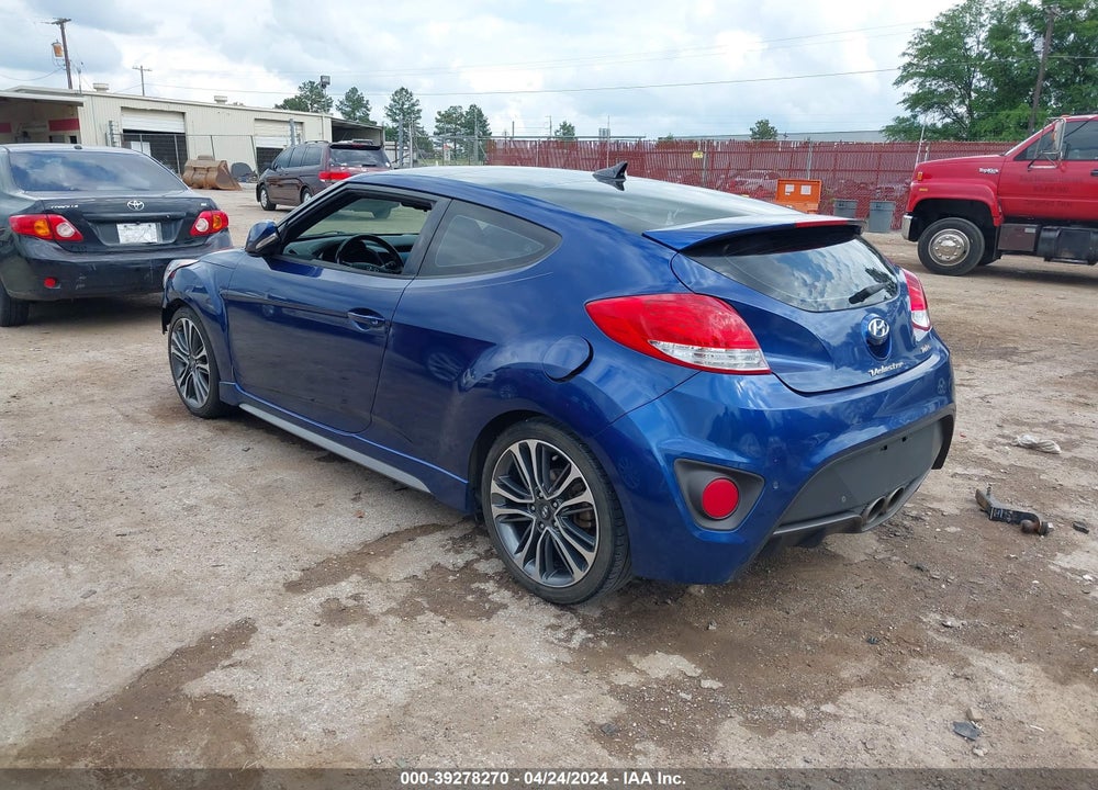 2016 HYUNDAI VELOSTER TURBO VIN: KMHTC6AE2GU302843