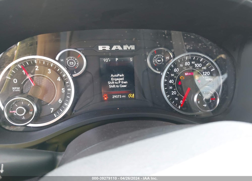 2023 RAM 1500 BIG HORN 4X2 5'7 BOX VIN: 1C6RREFT2PN614449