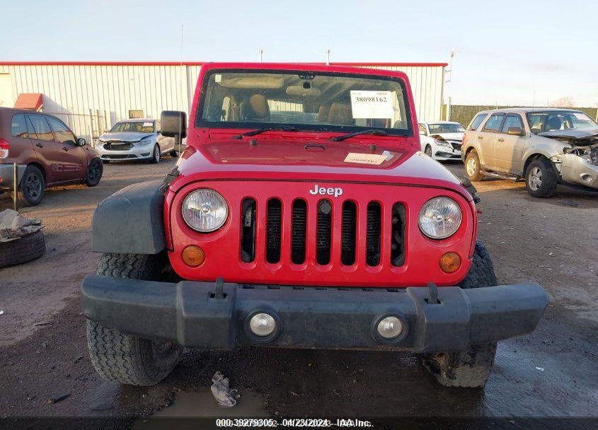 2012 JEEP WRANGLER UNLIMITED SPORT RHD VIN: 1C4BJWKG4CL287686