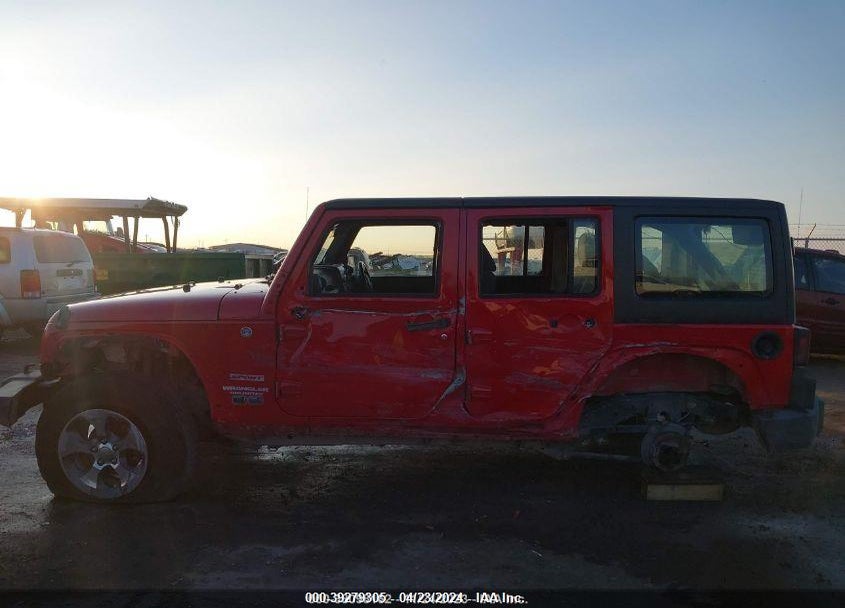 2012 JEEP WRANGLER UNLIMITED SPORT RHD VIN: 1C4BJWKG4CL287686