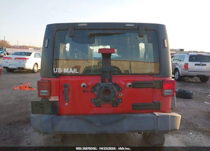 2012 JEEP WRANGLER UNLIMITED SPORT RHD VIN: 1C4BJWKG4CL287686