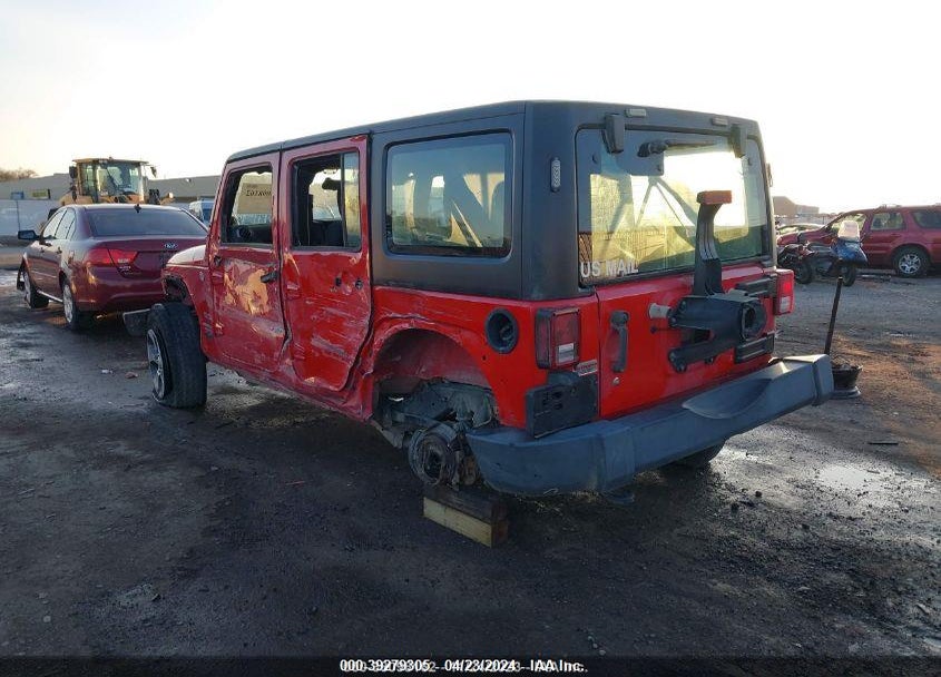 2012 JEEP WRANGLER UNLIMITED SPORT RHD VIN: 1C4BJWKG4CL287686