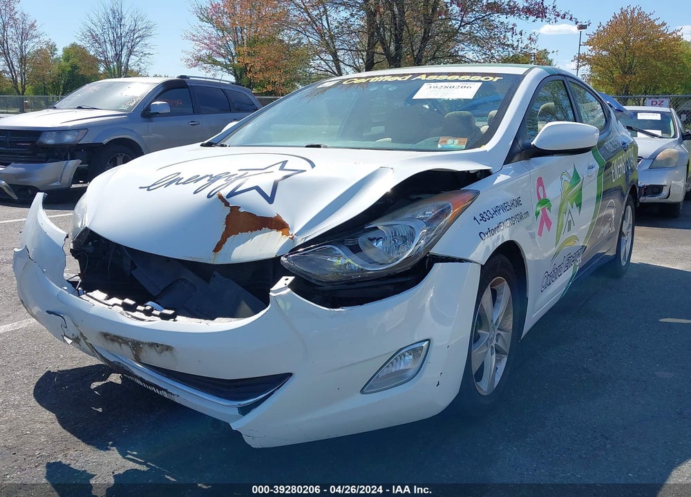 2013 HYUNDAI ELANTRA GLS VIN: 5NPDH4AE3DH278413