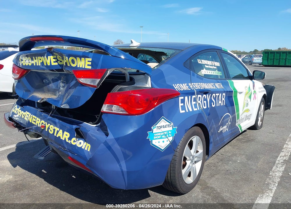 2013 HYUNDAI ELANTRA GLS VIN: 5NPDH4AE3DH278413