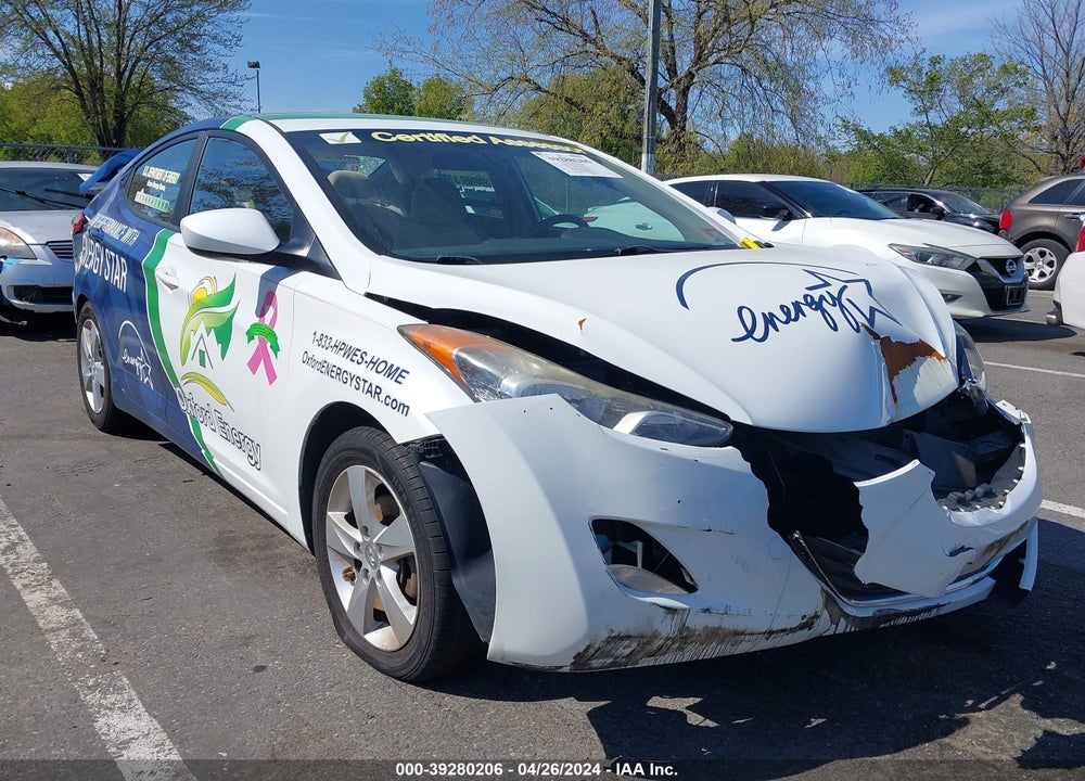 2013 HYUNDAI ELANTRA GLS VIN: 5NPDH4AE3DH278413