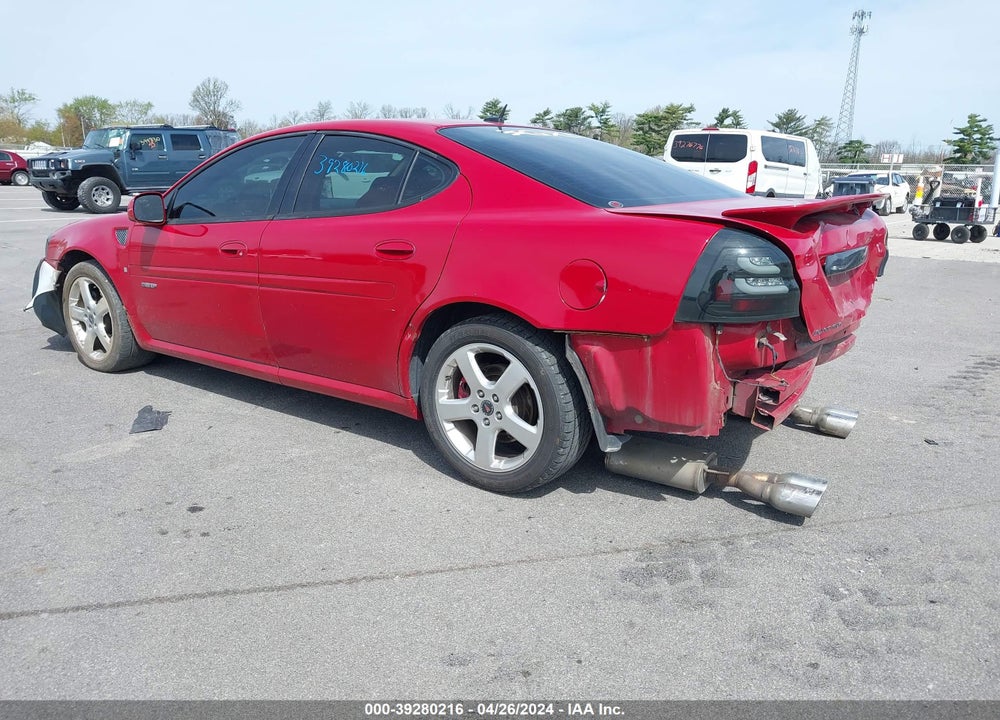 2006 PONTIAC GRAND PRIX GXP VIN: 2G2WC58C961250612