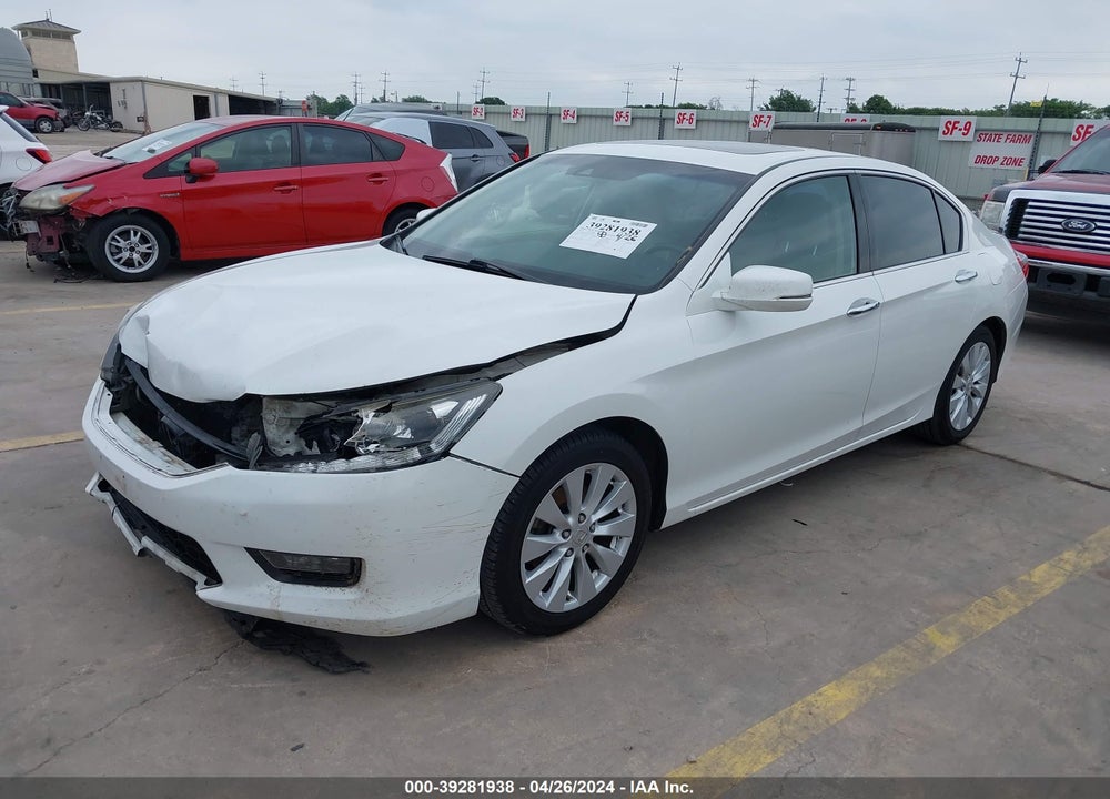 2014 HONDA ACCORD EX-L V-6 VIN: 1HGCR3F82EA005950
