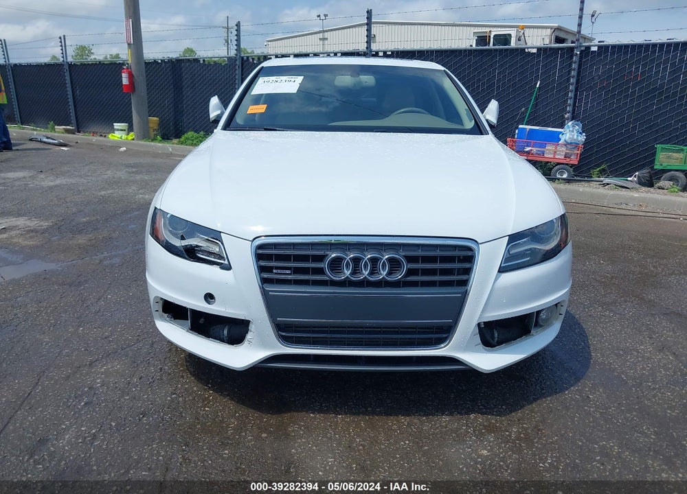 2012 AUDI A4 2.0T PREMIUM VIN: WAUFFAFL2CN020643