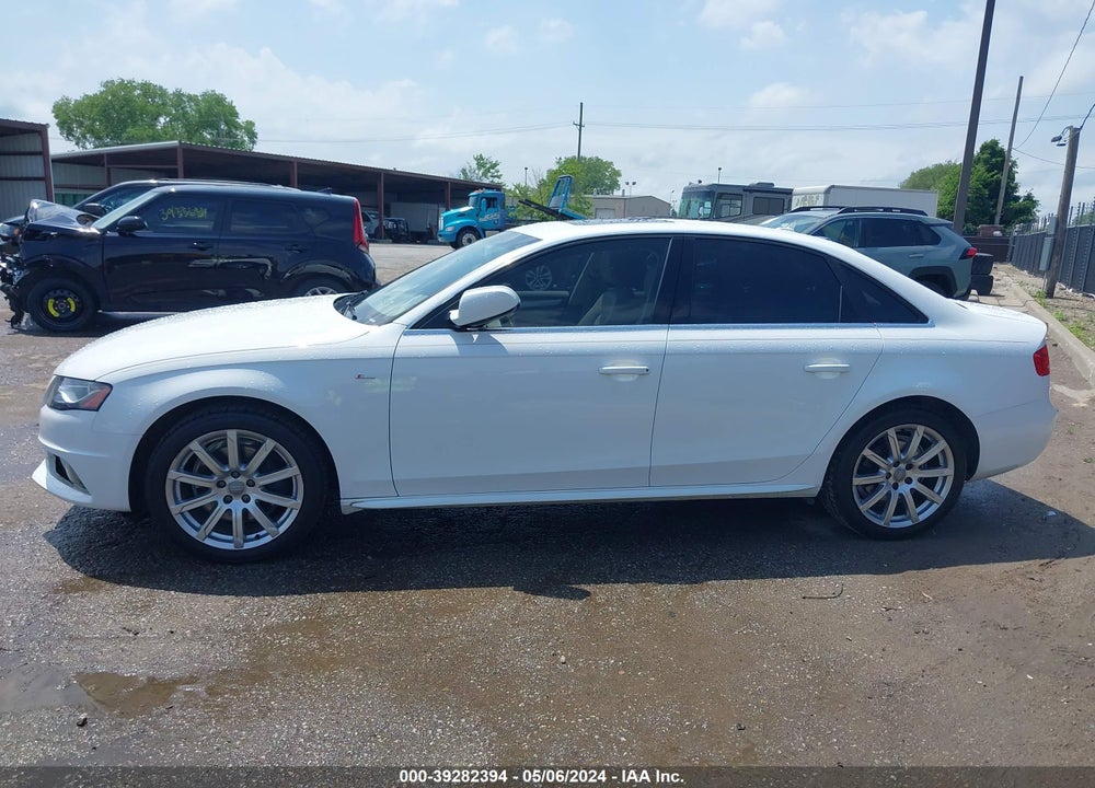 2012 AUDI A4 2.0T PREMIUM VIN: WAUFFAFL2CN020643