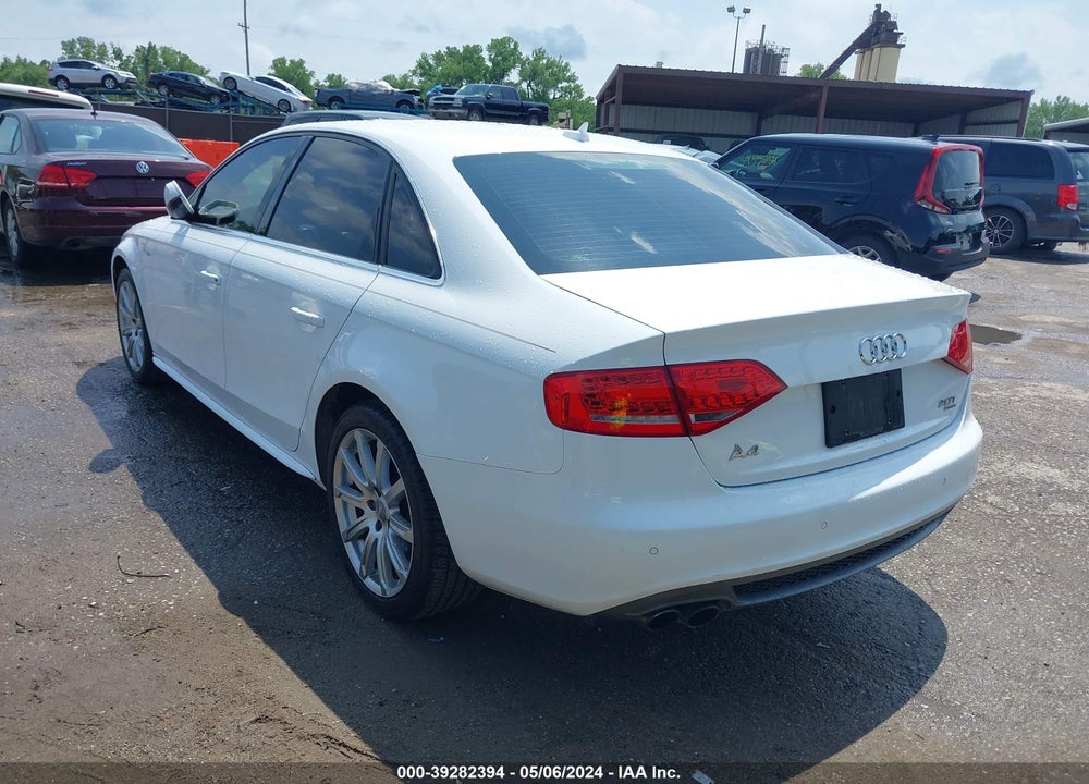 2012 AUDI A4 2.0T PREMIUM VIN: WAUFFAFL2CN020643