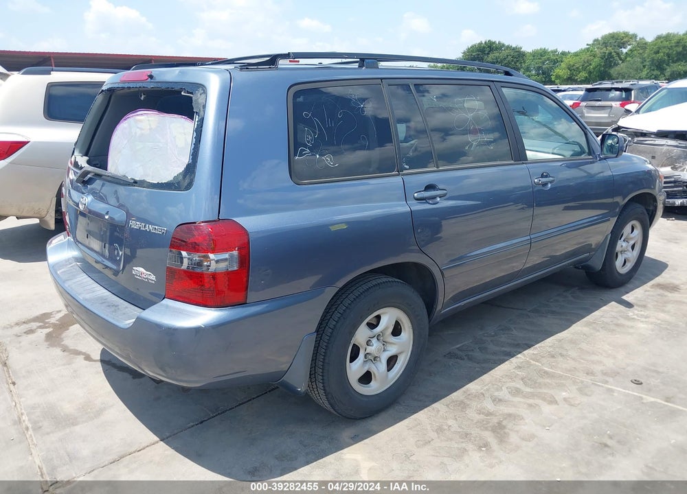 2006 TOYOTA HIGHLANDER V6 VIN: JTEGP21A360120540