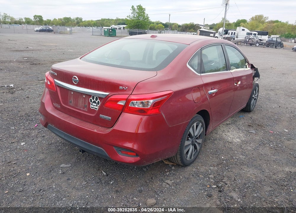 2019 NISSAN SENTRA SV VIN: 3N1AB7AP4KY388204
