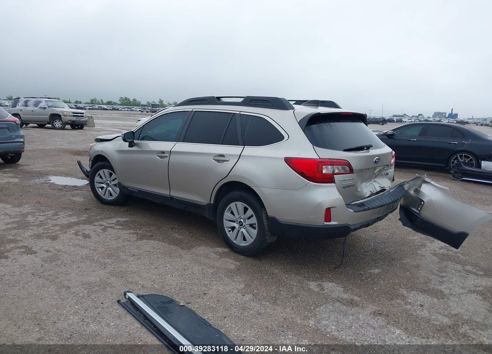2017 SUBARU OUTBACK 2.5I PREMIUM VIN: 4S4BSAHC2H3386742