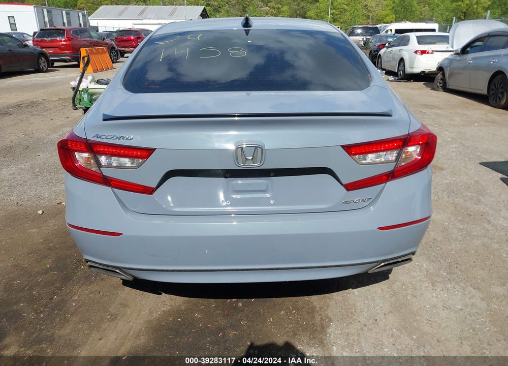 2022 HONDA ACCORD SPORT VIN: 1HGCV1F30NA066377