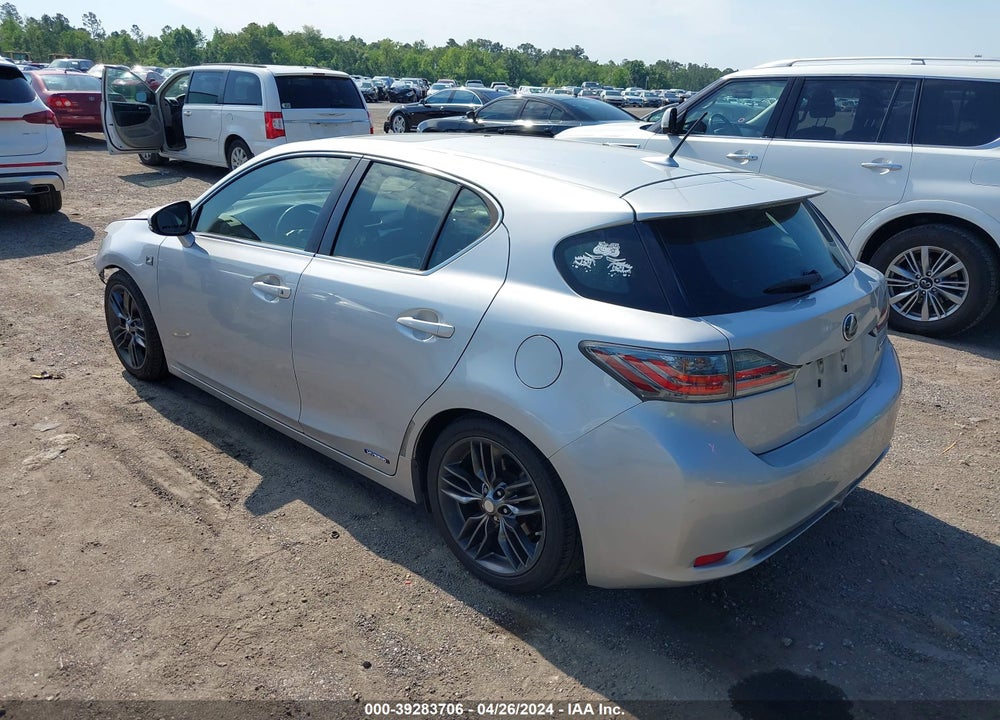 2012 LEXUS CT 200H PREMIUM VIN: JTHKD5BH4C2061579