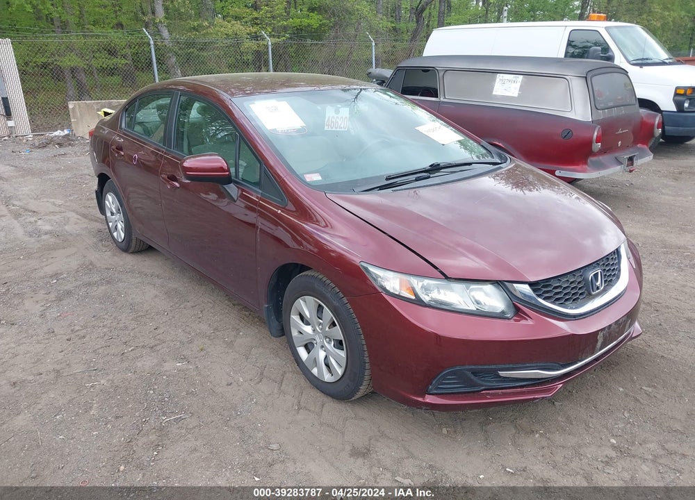 2014 HONDA CIVIC LX VIN: 19XFB2F53EE052529