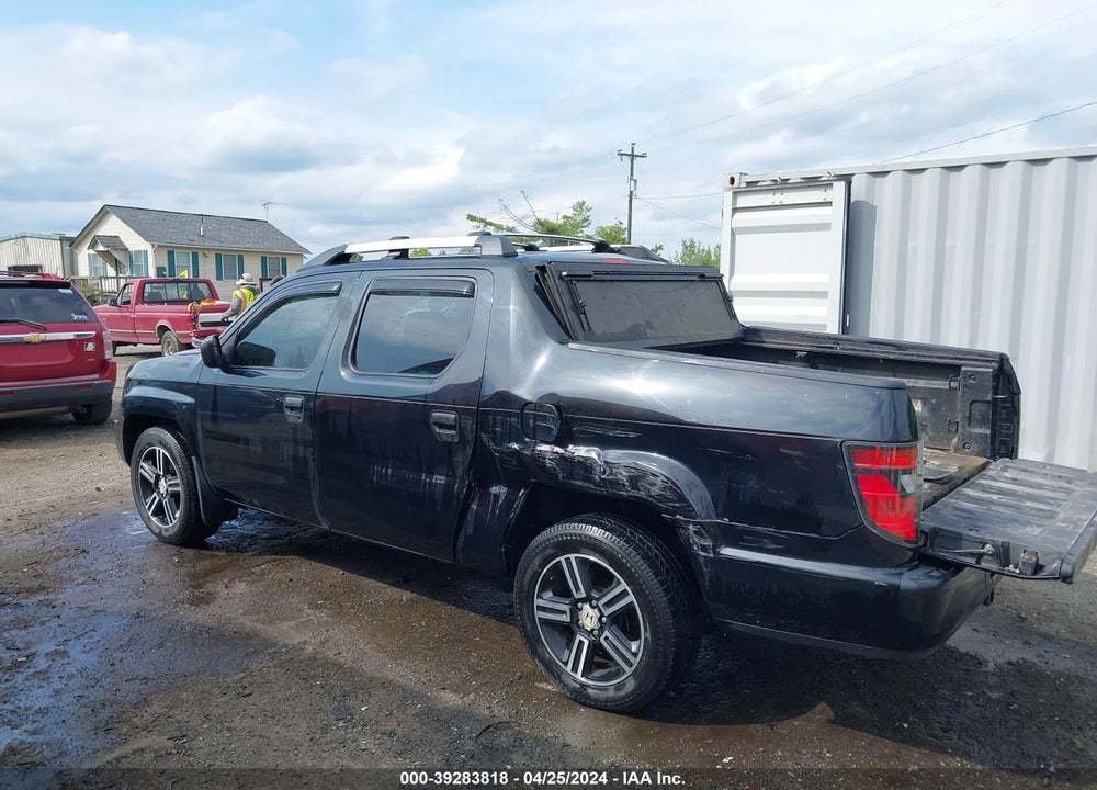 2013 HONDA RIDGELINE SPORT VIN: 5FPYK1F73DB001570