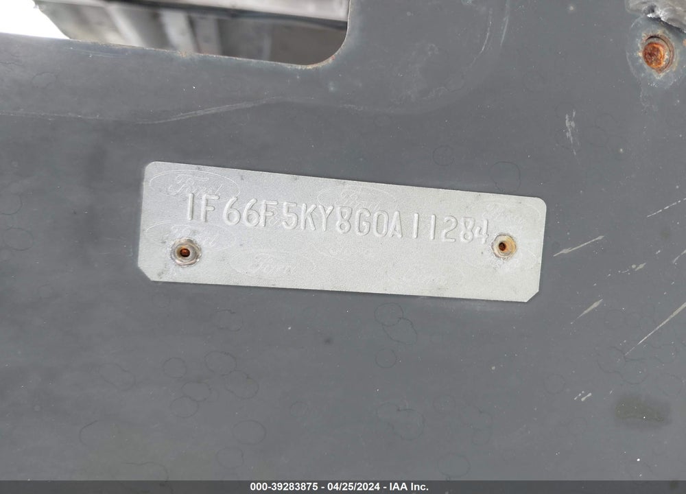 2016 FORD F-59 COMMERCIAL STRIPPED VIN: 1F66F5KY8G0A11284