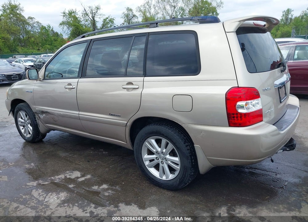 2006 TOYOTA HIGHLANDER HYBRID LIMITED V6 VIN: JTEEW21A360024904