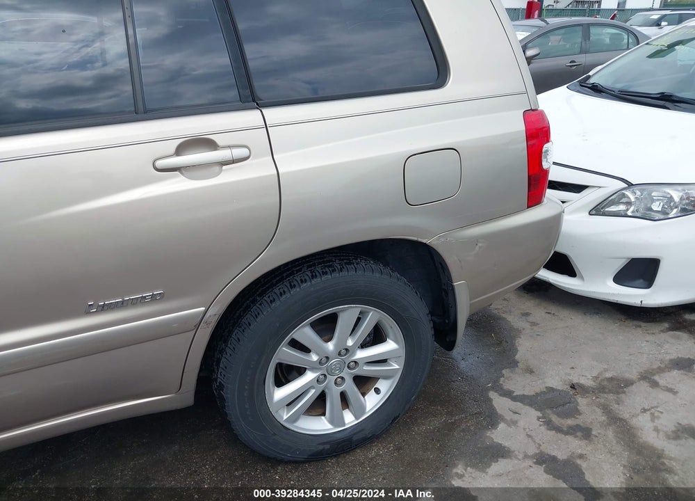 2006 TOYOTA HIGHLANDER HYBRID LIMITED V6 VIN: JTEEW21A360024904