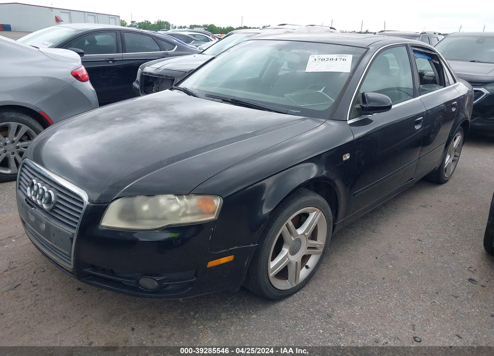 2007 AUDI A4 2.0T VIN: WAUAF78E77A145890