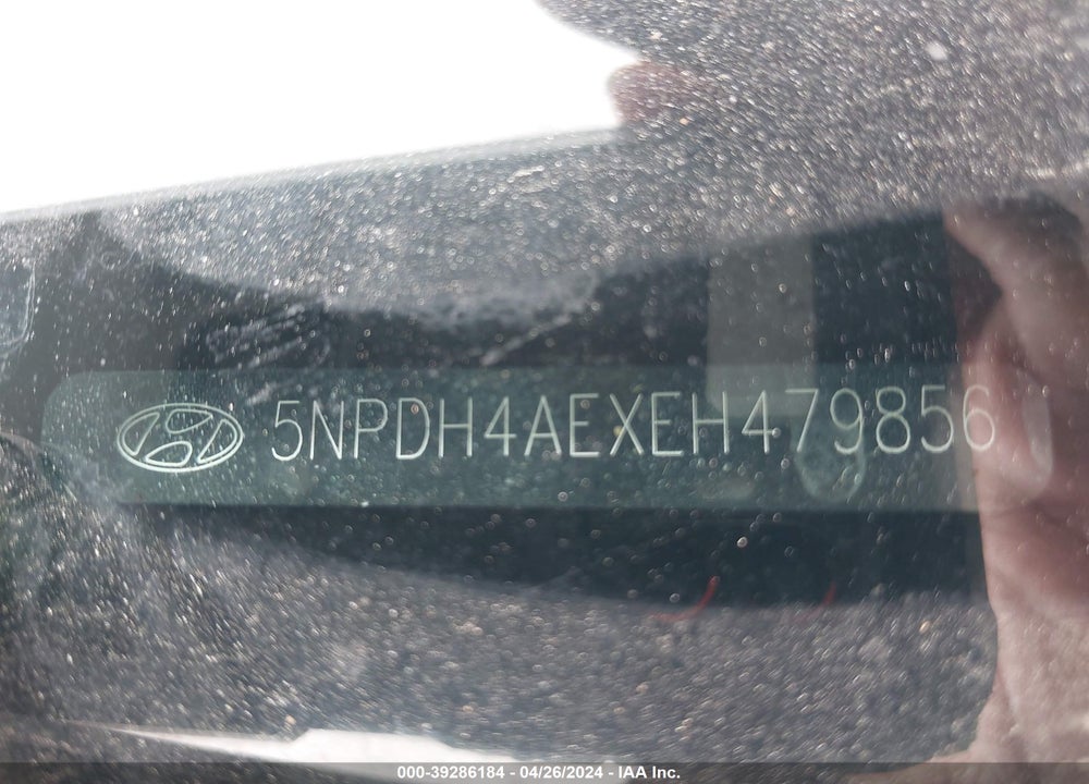 2014 HYUNDAI ELANTRA SE VIN: 5NPDH4AEXEH479856