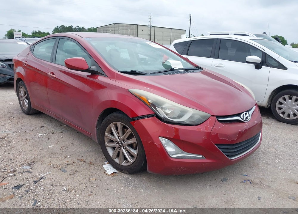 2014 HYUNDAI ELANTRA SE VIN: 5NPDH4AEXEH479856
