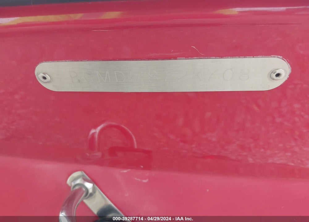 2008 REGAL SKIBOAT VIN: RGMDM872K708