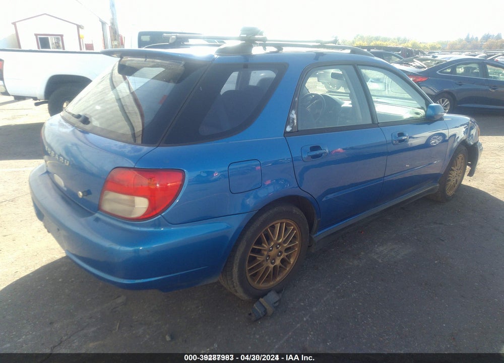 2002 SUBARU IMPREZA WRX SPORT VIN: JF1GG29692H836560