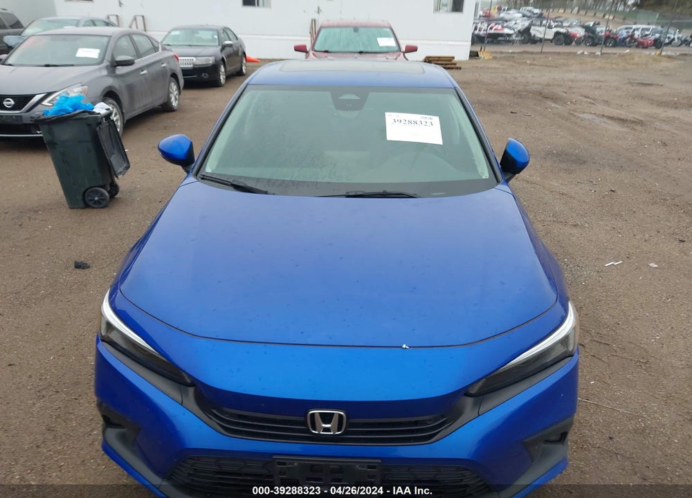 2022 HONDA CIVIC TOURING VIN: 2HGFE1F96NH309726