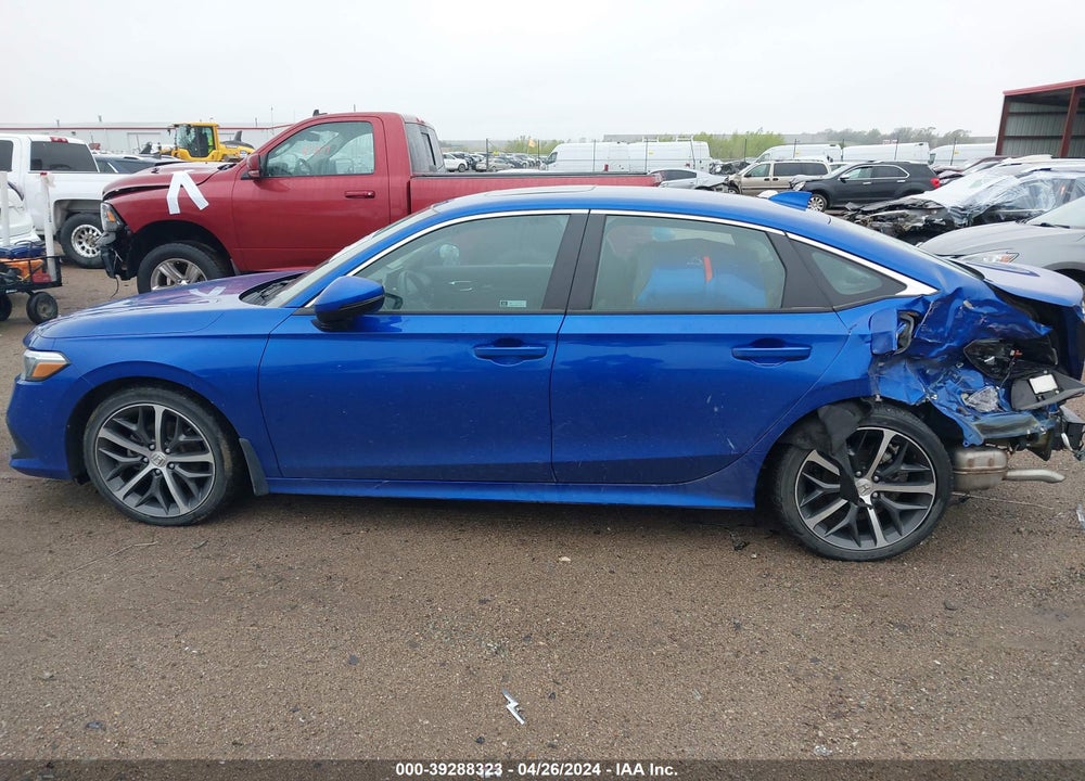 2022 HONDA CIVIC TOURING VIN: 2HGFE1F96NH309726