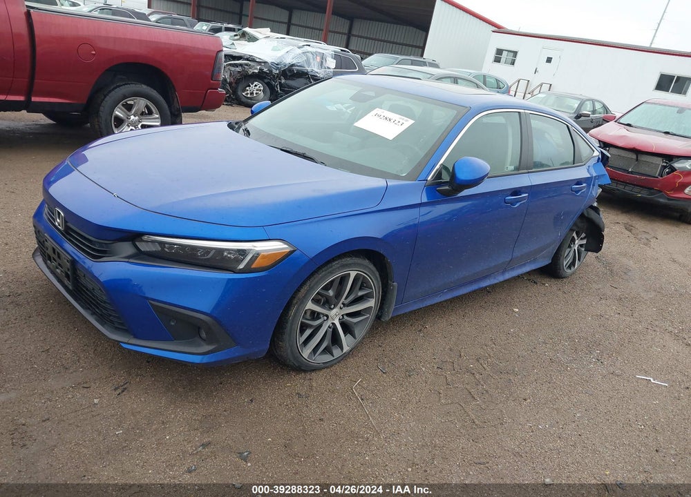 2022 HONDA CIVIC TOURING VIN: 2HGFE1F96NH309726