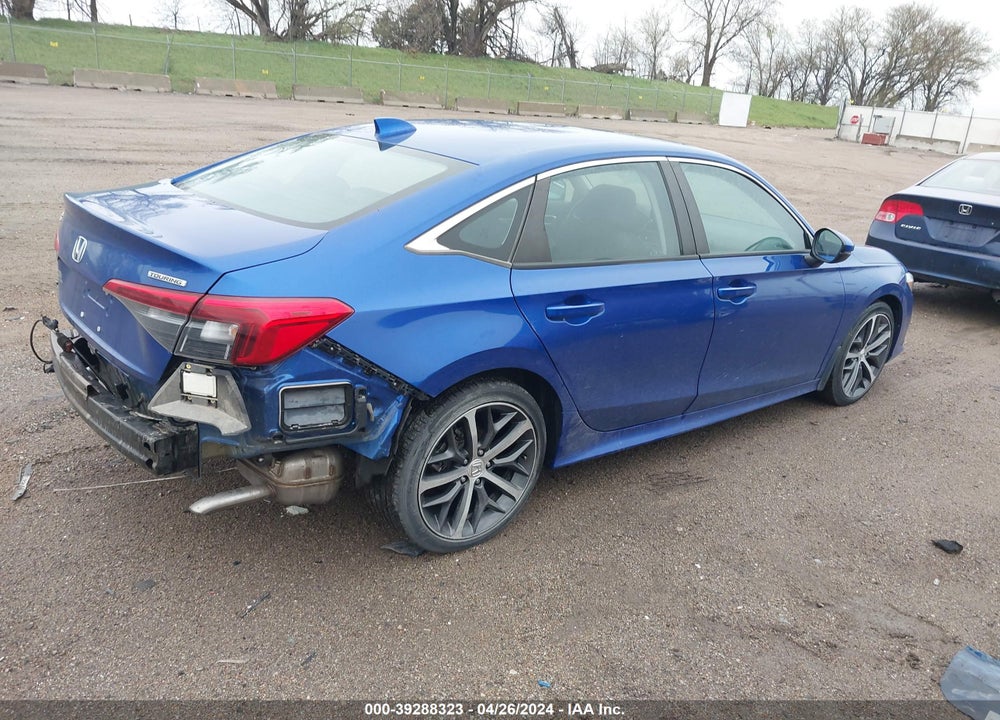 2022 HONDA CIVIC TOURING VIN: 2HGFE1F96NH309726