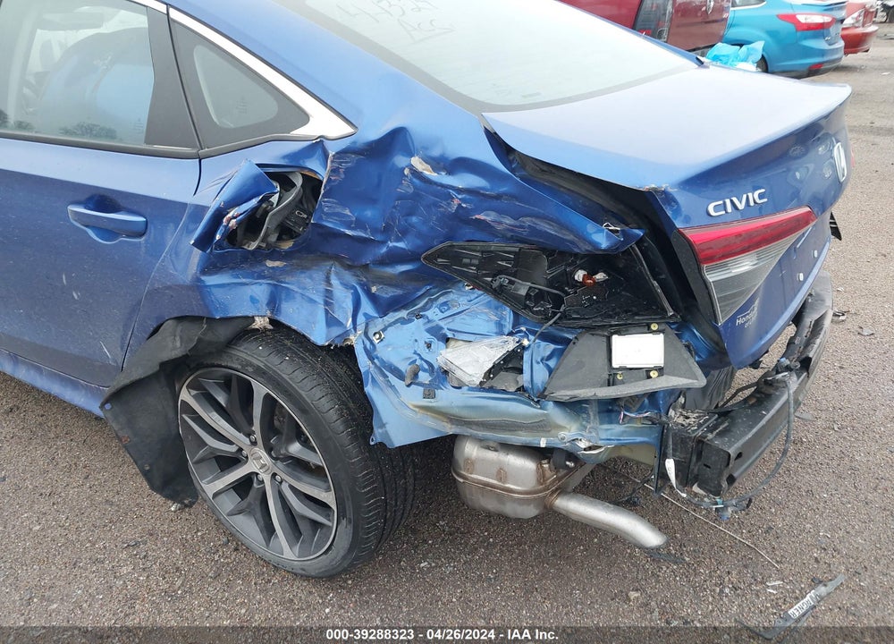 2022 HONDA CIVIC TOURING VIN: 2HGFE1F96NH309726