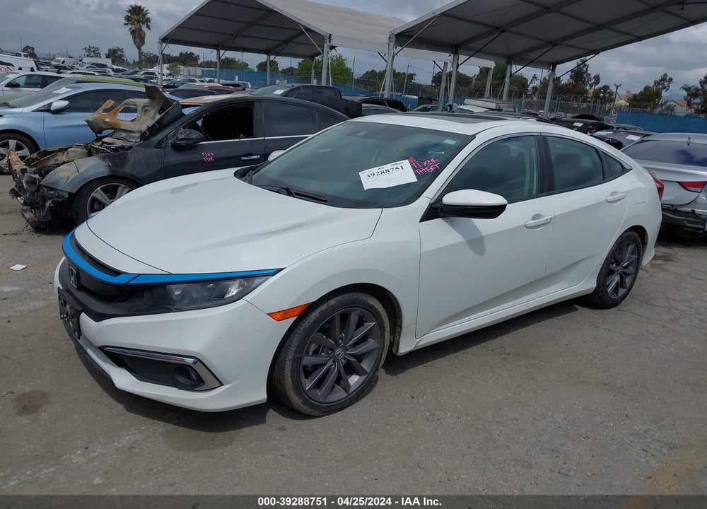 2019 HONDA CIVIC EX VIN: 19XFC1F35KE209009
