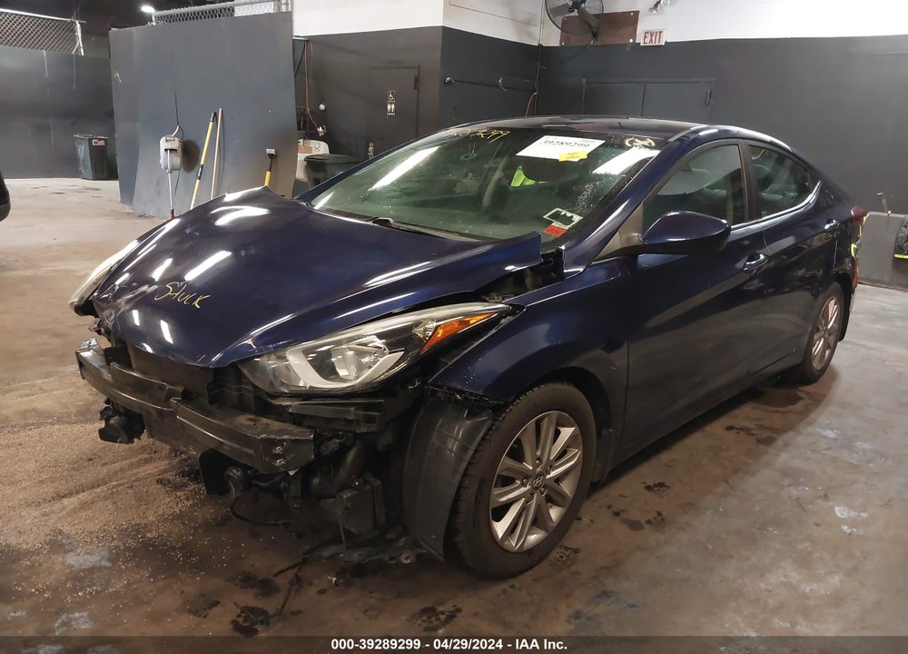 2014 HYUNDAI ELANTRA SE VIN: 5NPDH4AE0EH538543