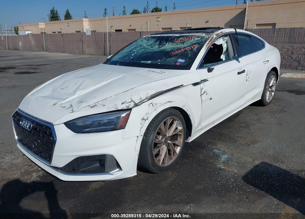 2022 AUDI A5 SPORTBACK PREMIUM 40 TFSI QUATTRO S TRONIC VIN: WAUABCF5XNA014313