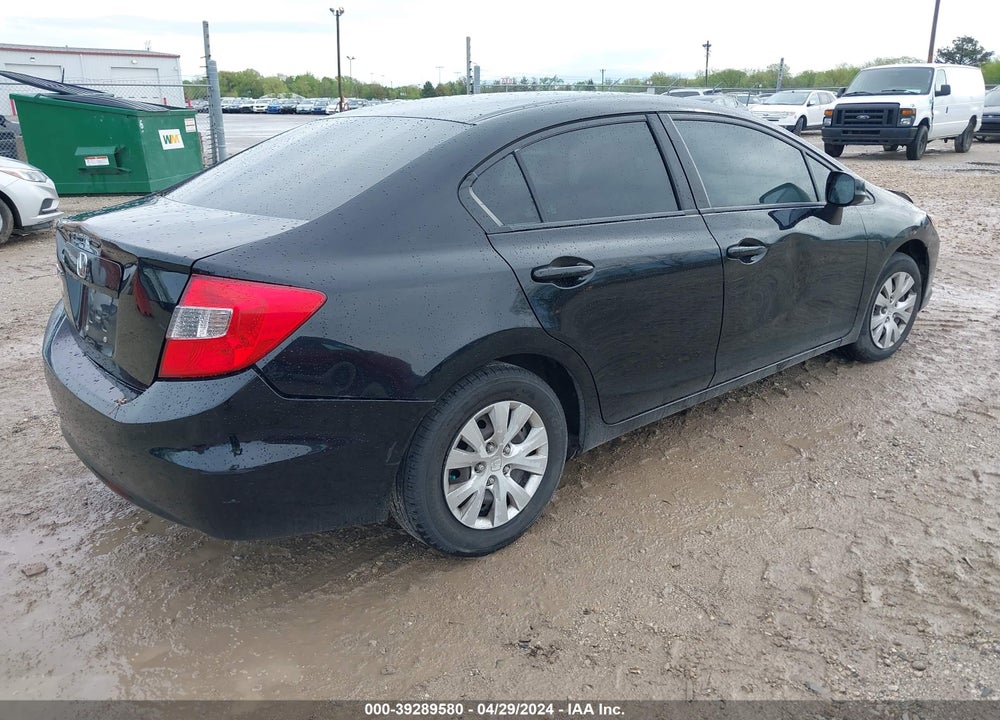 2012 HONDA CIVIC LX VIN: 19XFB2F56CE058533