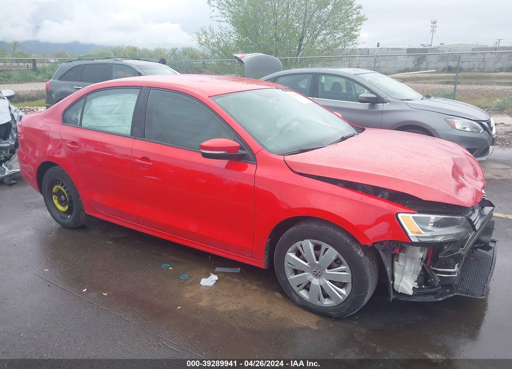 2014 VOLKSWAGEN JETTA 1.8T SE VIN: 3VWD17AJ3EM424885
