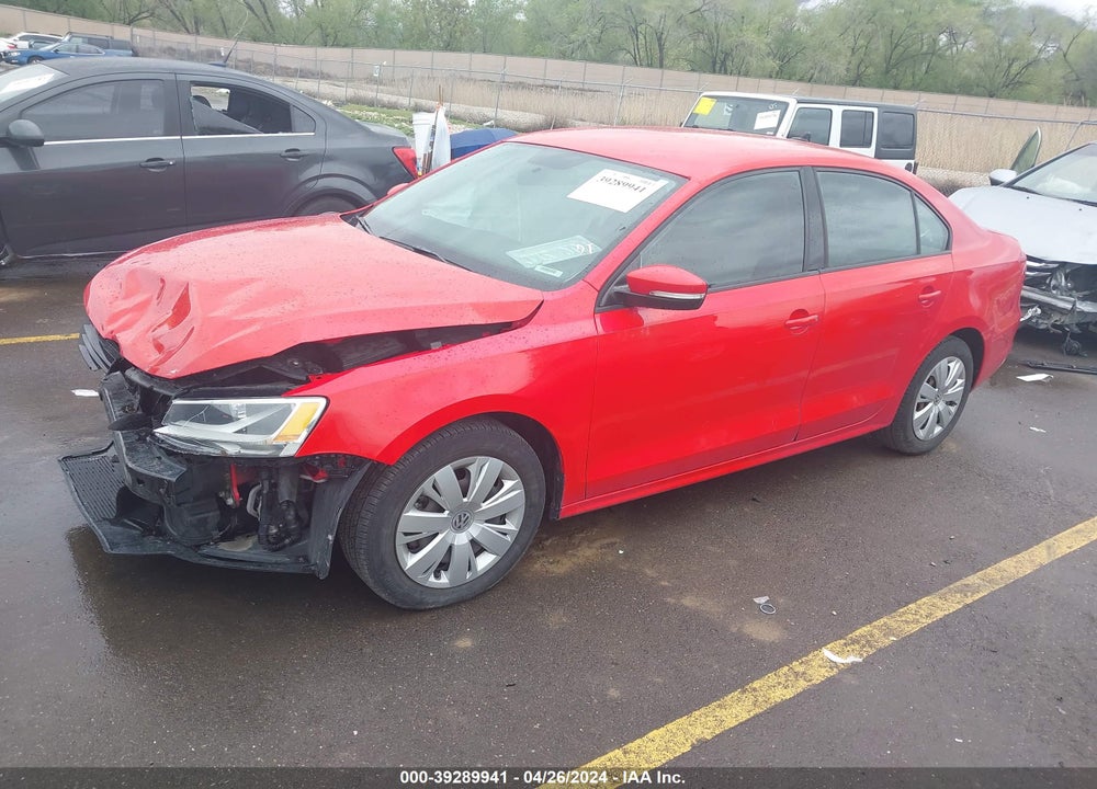 2014 VOLKSWAGEN JETTA 1.8T SE VIN: 3VWD17AJ3EM424885