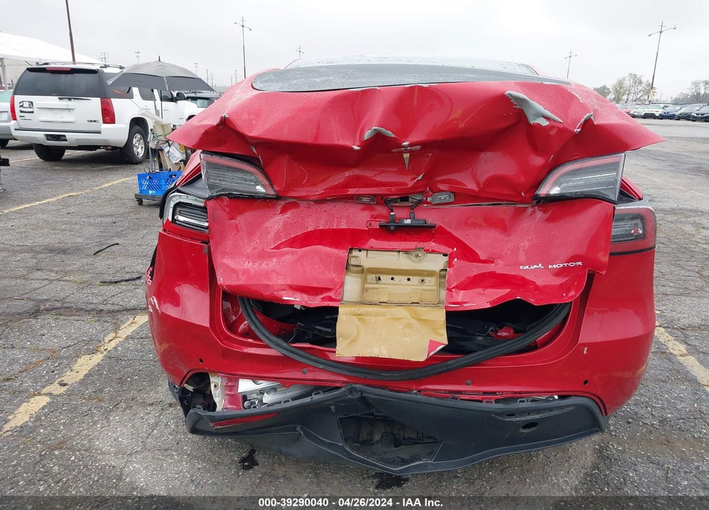 2021 TESLA MODEL Y LONG RANGE DUAL MOTOR ALL-WHEEL DRIVE VIN: 5YJYGDEE9MF276615