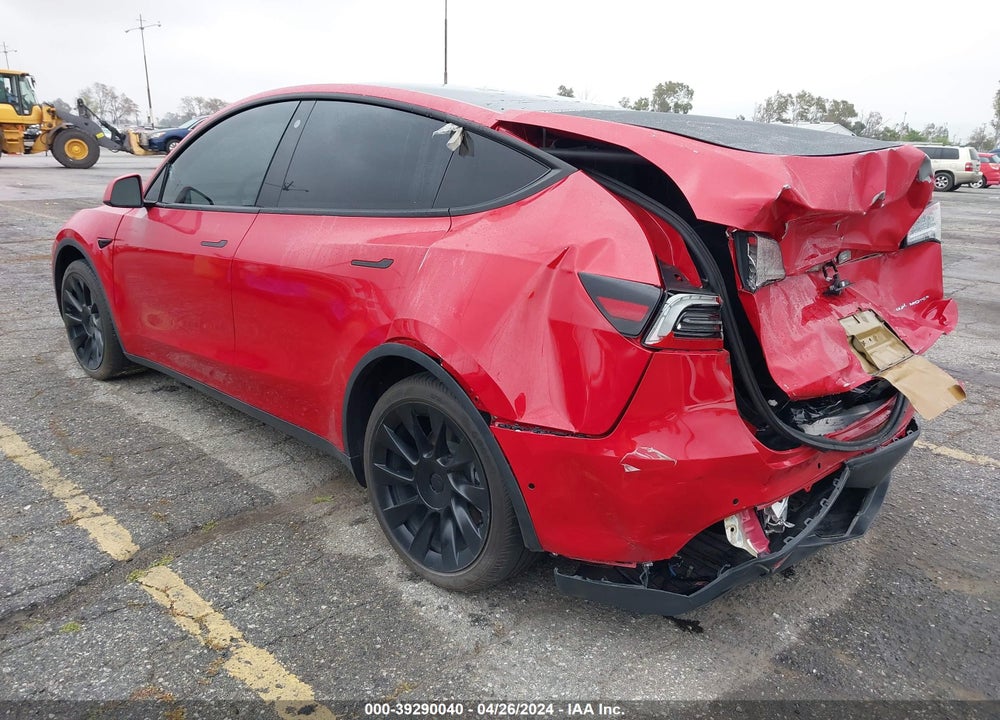 2021 TESLA MODEL Y LONG RANGE DUAL MOTOR ALL-WHEEL DRIVE VIN: 5YJYGDEE9MF276615