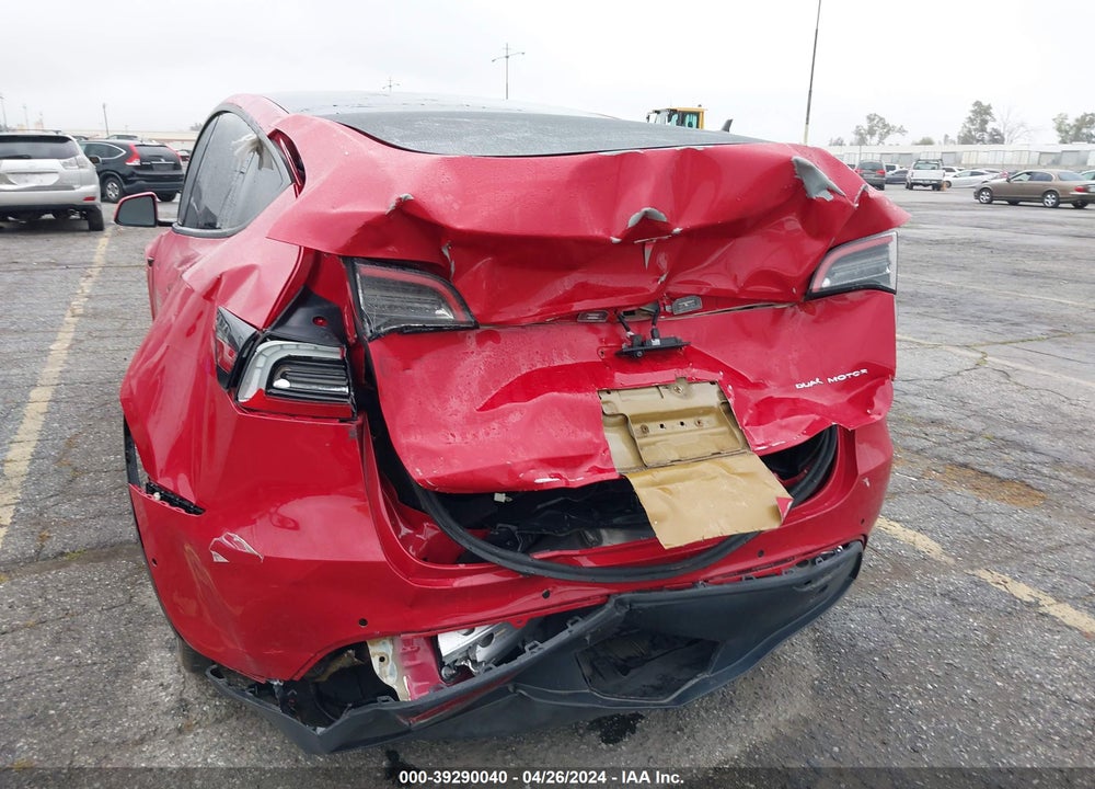 2021 TESLA MODEL Y LONG RANGE DUAL MOTOR ALL-WHEEL DRIVE VIN: 5YJYGDEE9MF276615